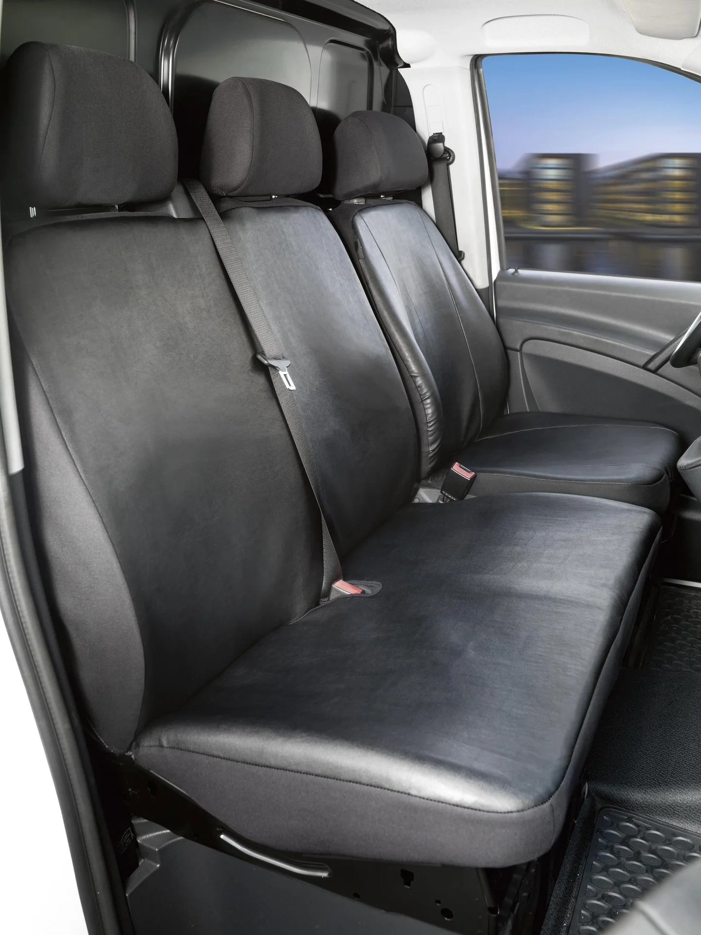 Passform Sitzbezüge - Kunstleder für Einzelsitz & Doppelbank für Mercedes Vito W639 & Viano W639 ab BJ 06/2003 - 05/2014 - 1