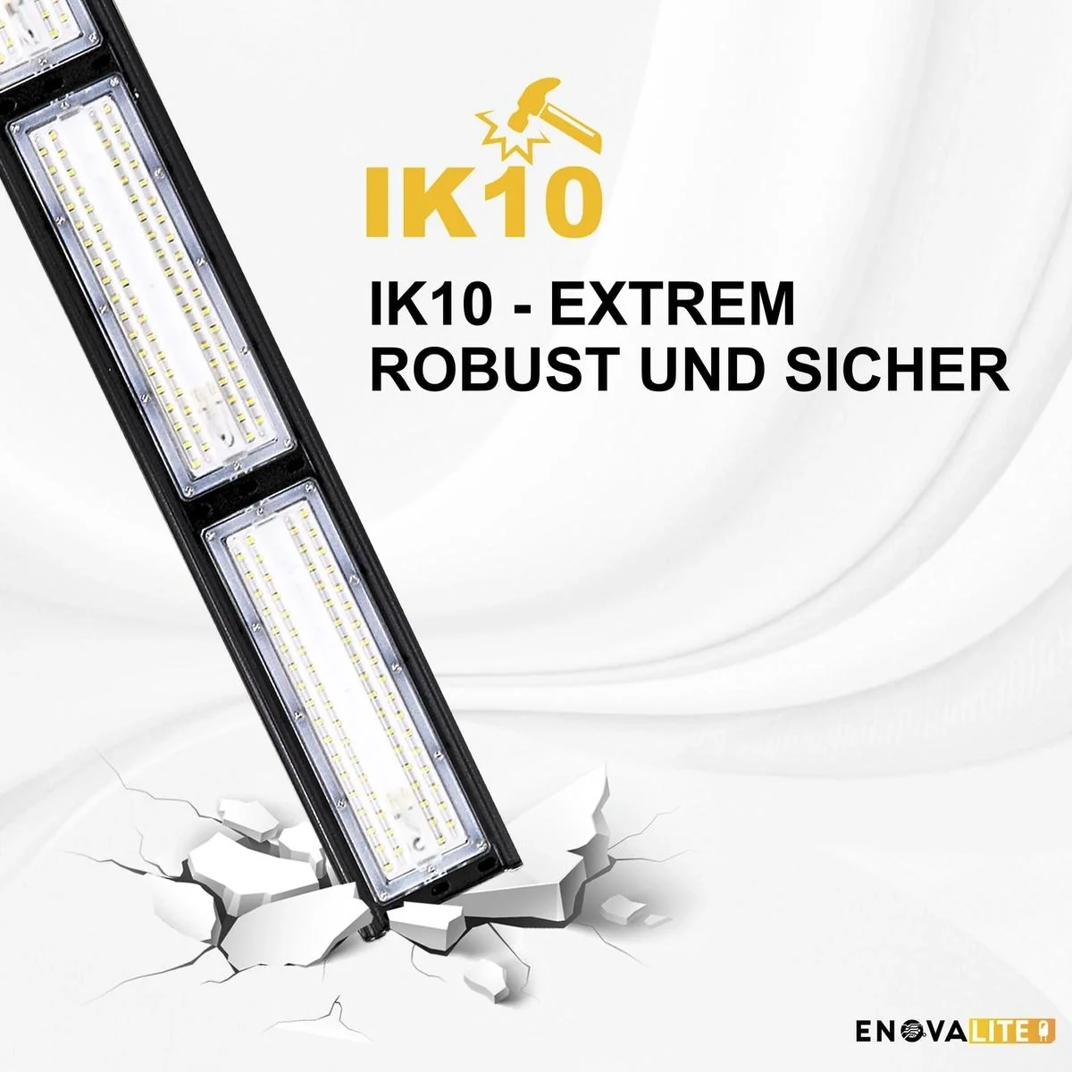 LED-HighBay in linearer Form bietet 50 W, 6000 lm, 5000 K (neutralweiß), IP65 & ENEC-Zertifizierung - 12