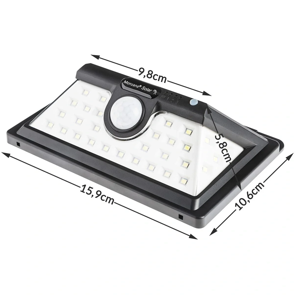 Solar-Wandleuchte mit Bewegungsmelder 34 LEDs - 6