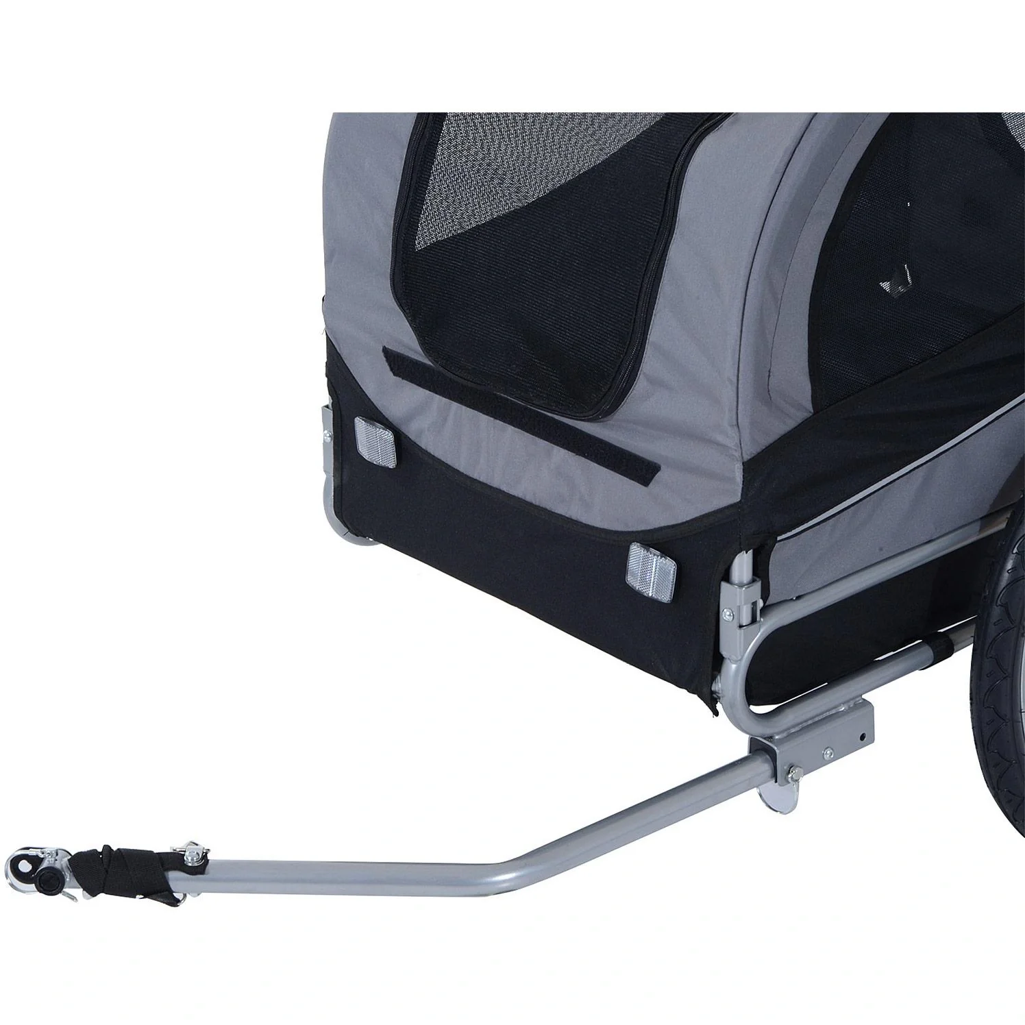 Hundeanhänger Fahrradanhänger Grau - 8