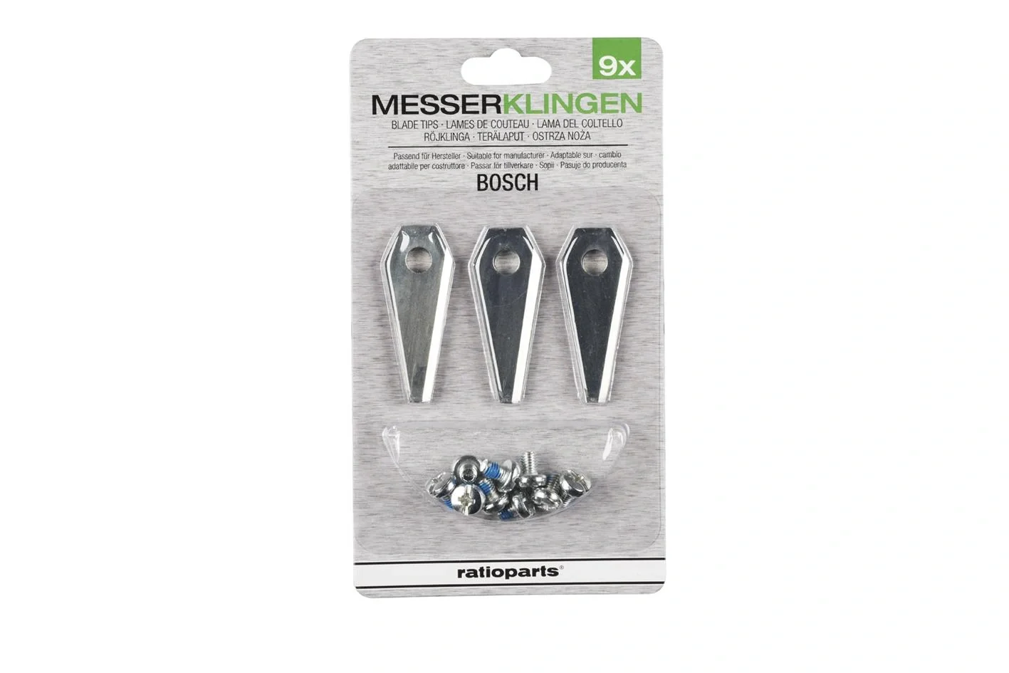Messerklingen und Schrauben, für Mähroboter Bosch Indego, 18-teilig - 2