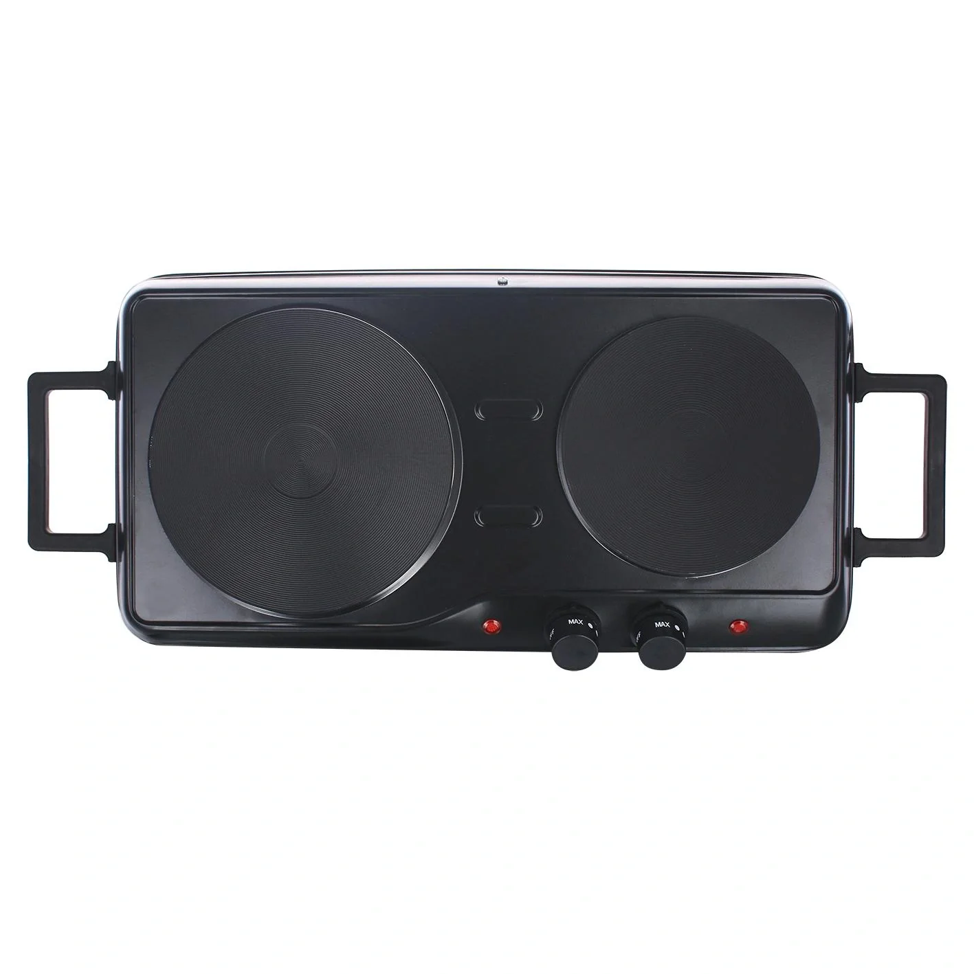 Doppelkochplatte "HP-114482.7", Schwarz, Ø 18,5 und 15,5 cm, 2500 Watt - 5