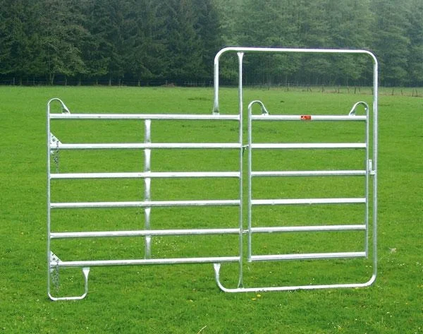 Weidepanel Panel-6, 3,60 m breit mit Tor, 2,20 m hoch - 1