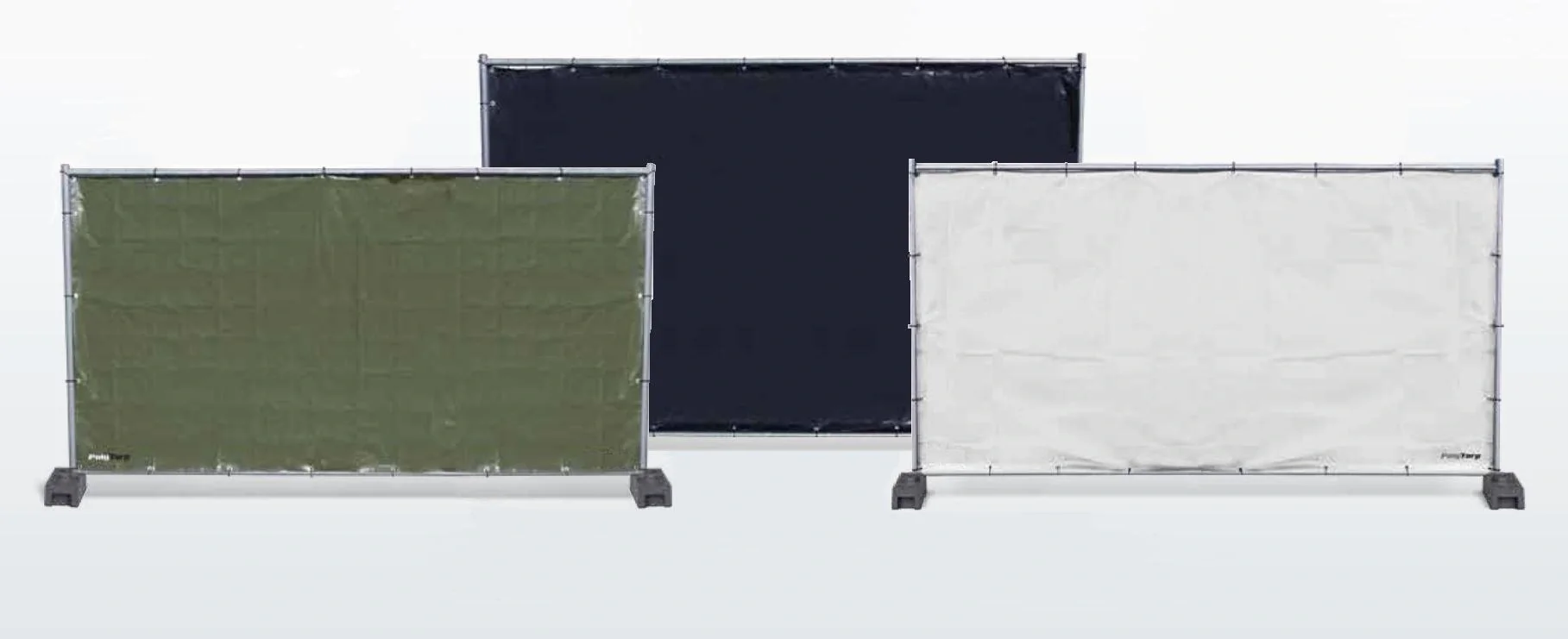 Bauzaunplane PolyTarp 160 , grün - 3