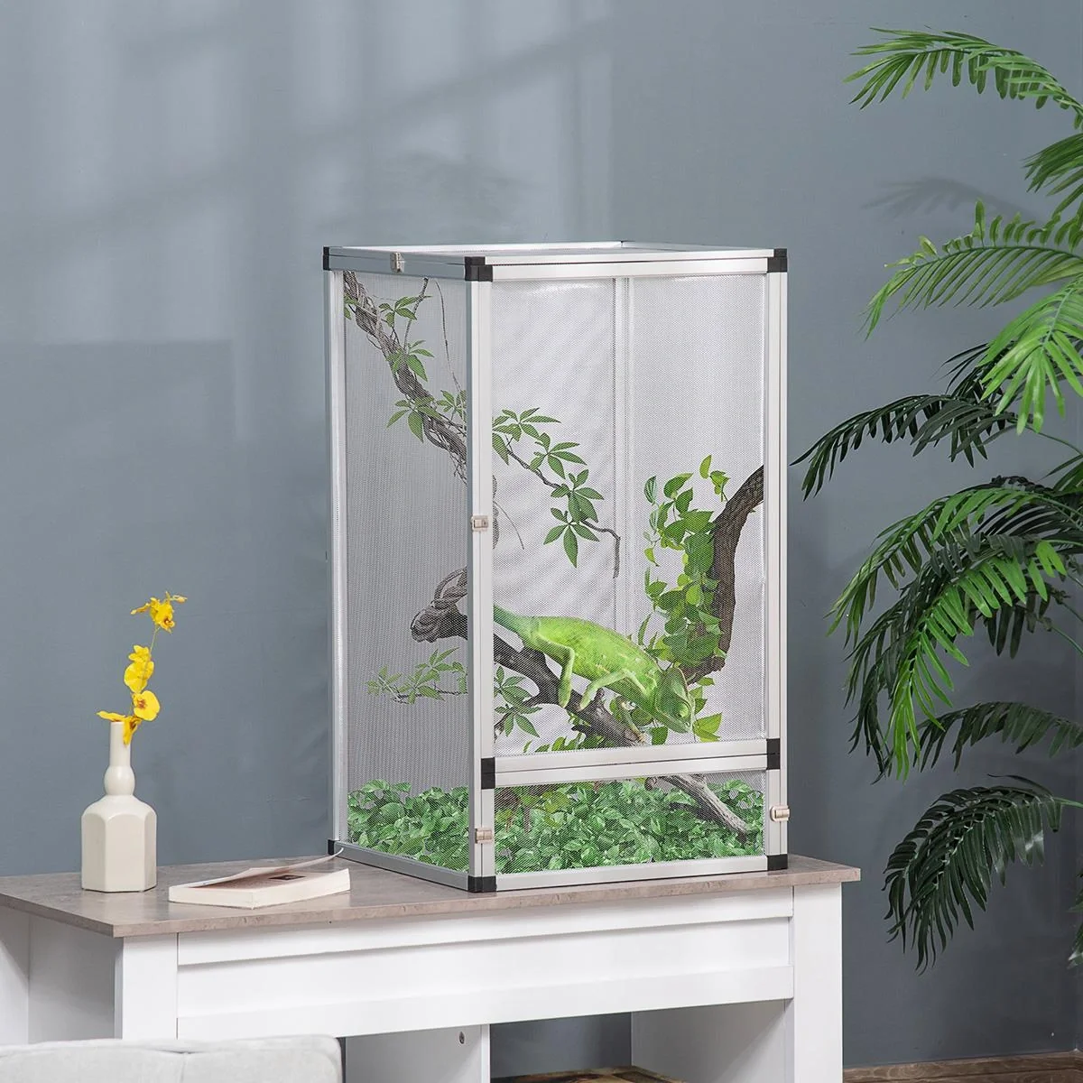 Terrarium für Reptilien 45 cm x 45 cm x 80 cm - 7