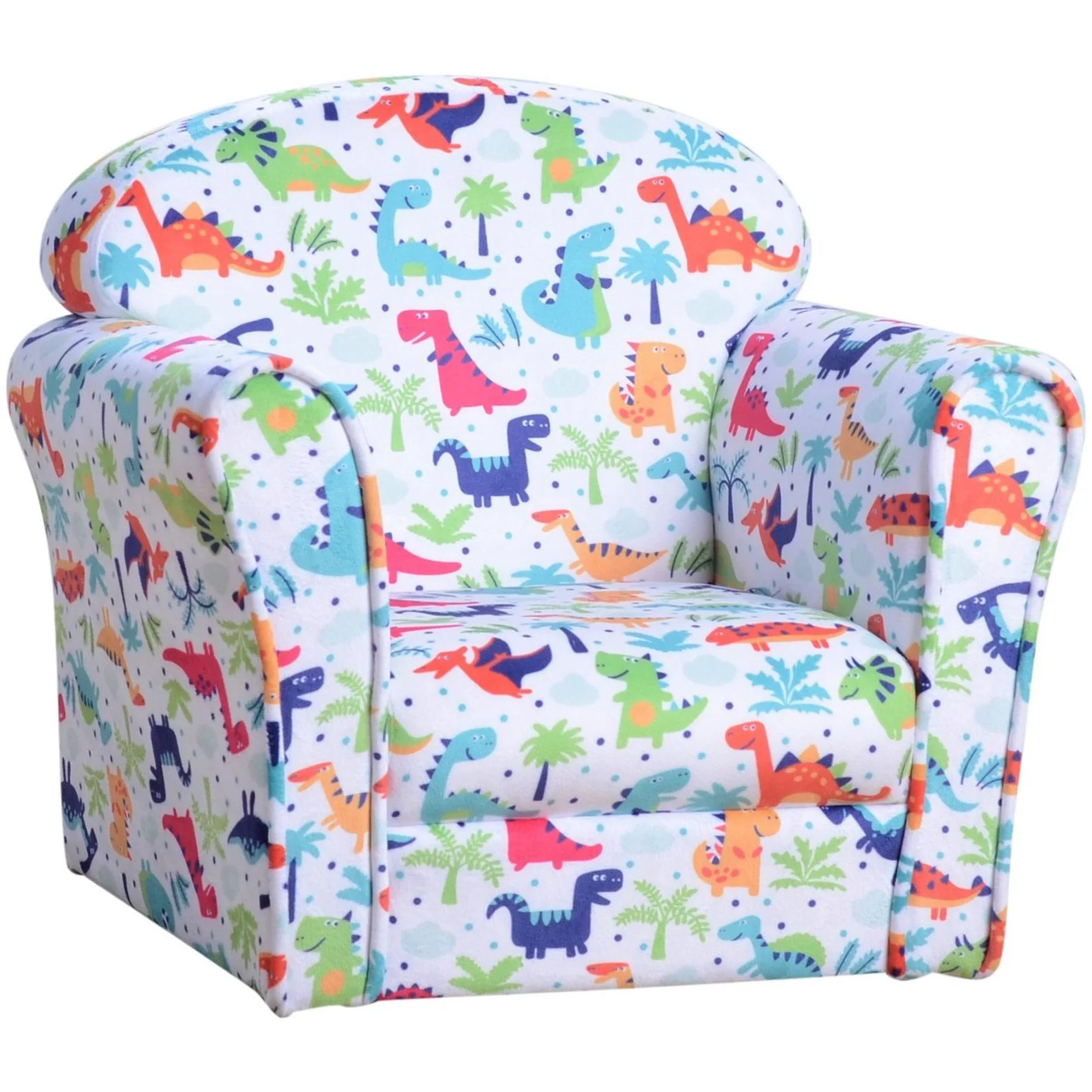 Kindersessel Kindersofa Polstersessel Minisessel für Kinder im Urwald 3 9 Jahre Flanell + Holz + Schaumstoff 50 x 39 x 4 - 9