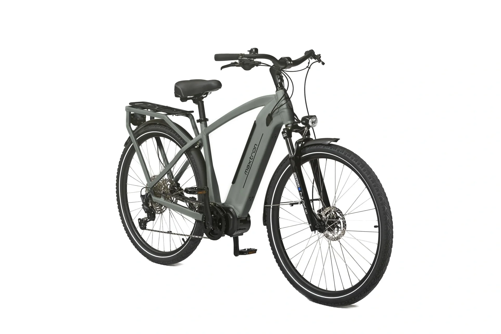 Herren E-Trekkingbike, 28 Zoll, Rahmengröße 50 cm, 11-Gang Kettenschaltung, Stahlgrau, MTS-20X - 2
