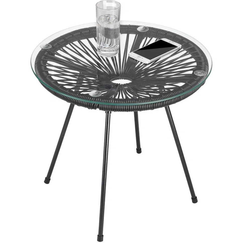 Beistelltisch Acapulco schwarz Ø45cm - 10