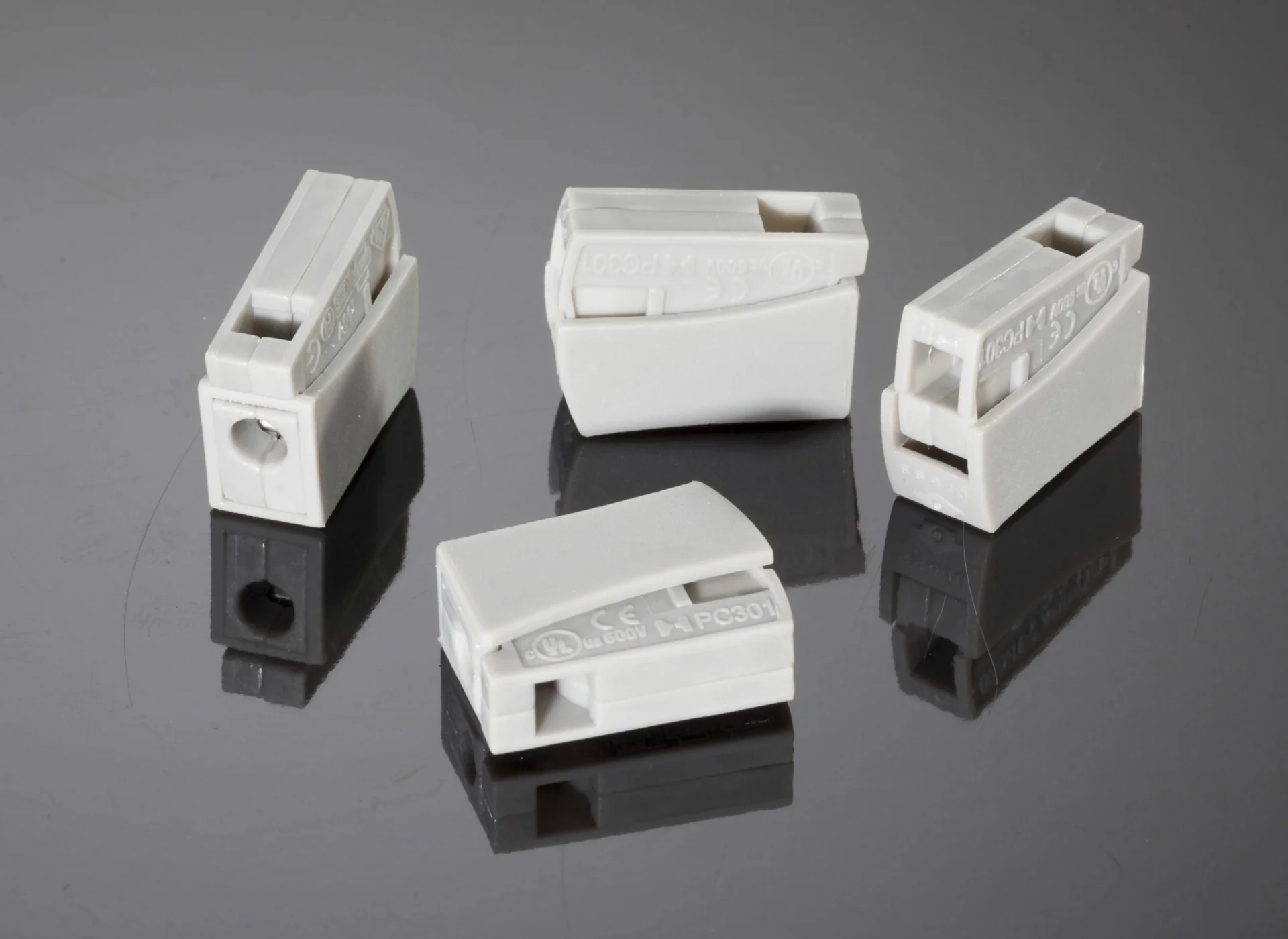 Leuchtenklemmen, 100 Stk., 2,5 mm², doppelt, weiß - 3