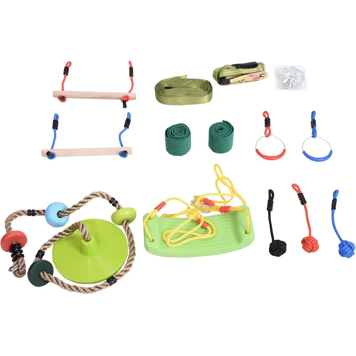 Kinder-Kletterset mit viel Zubehör mehrfarbig - 9