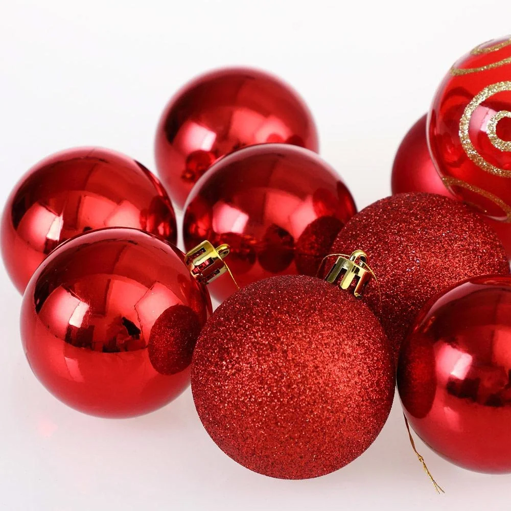 Weihnachtskugeln 102 Stück - Rot - 5