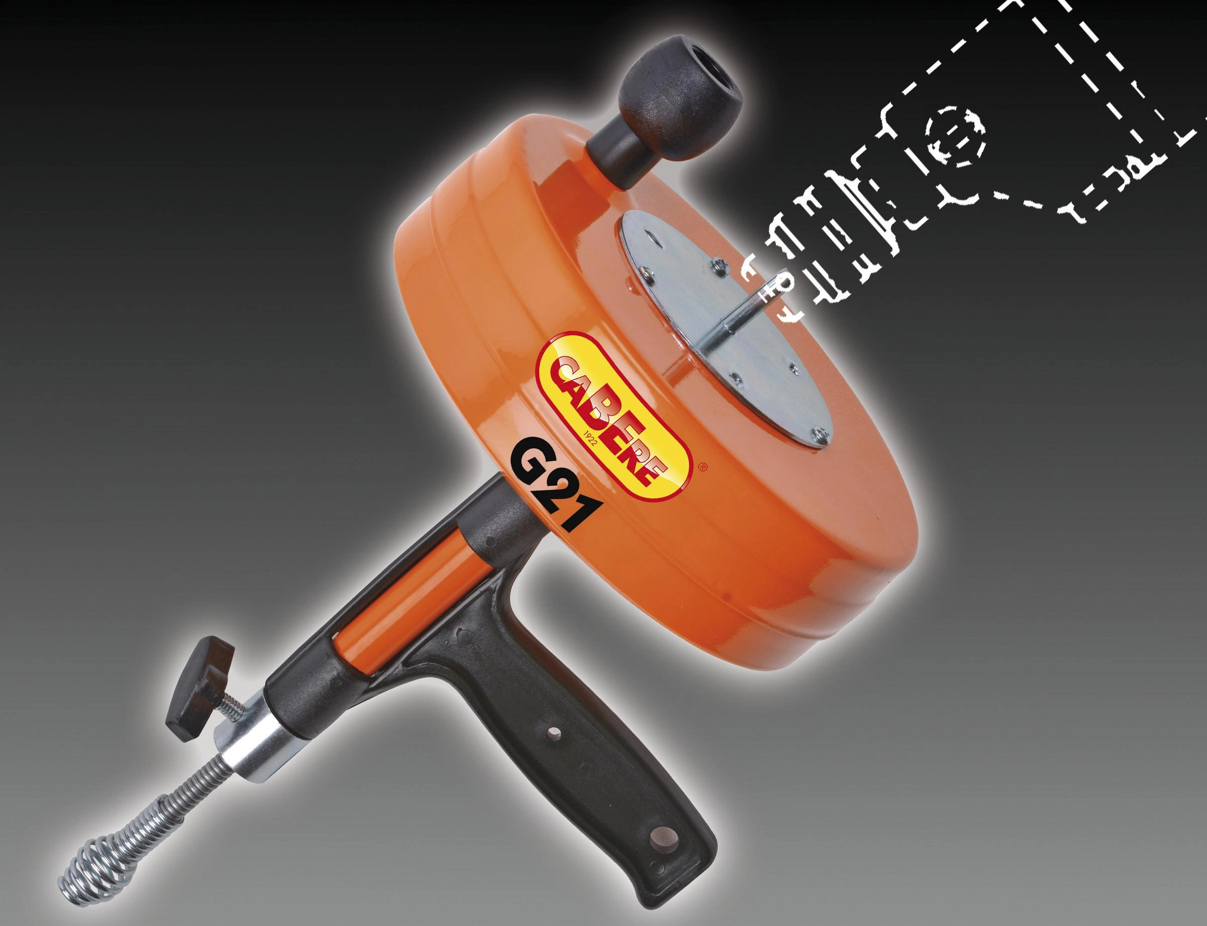 Rohrreinigungsgerät G21, Mini-Kreiselschlange, Hand- und Maschinenbetrieb - 2