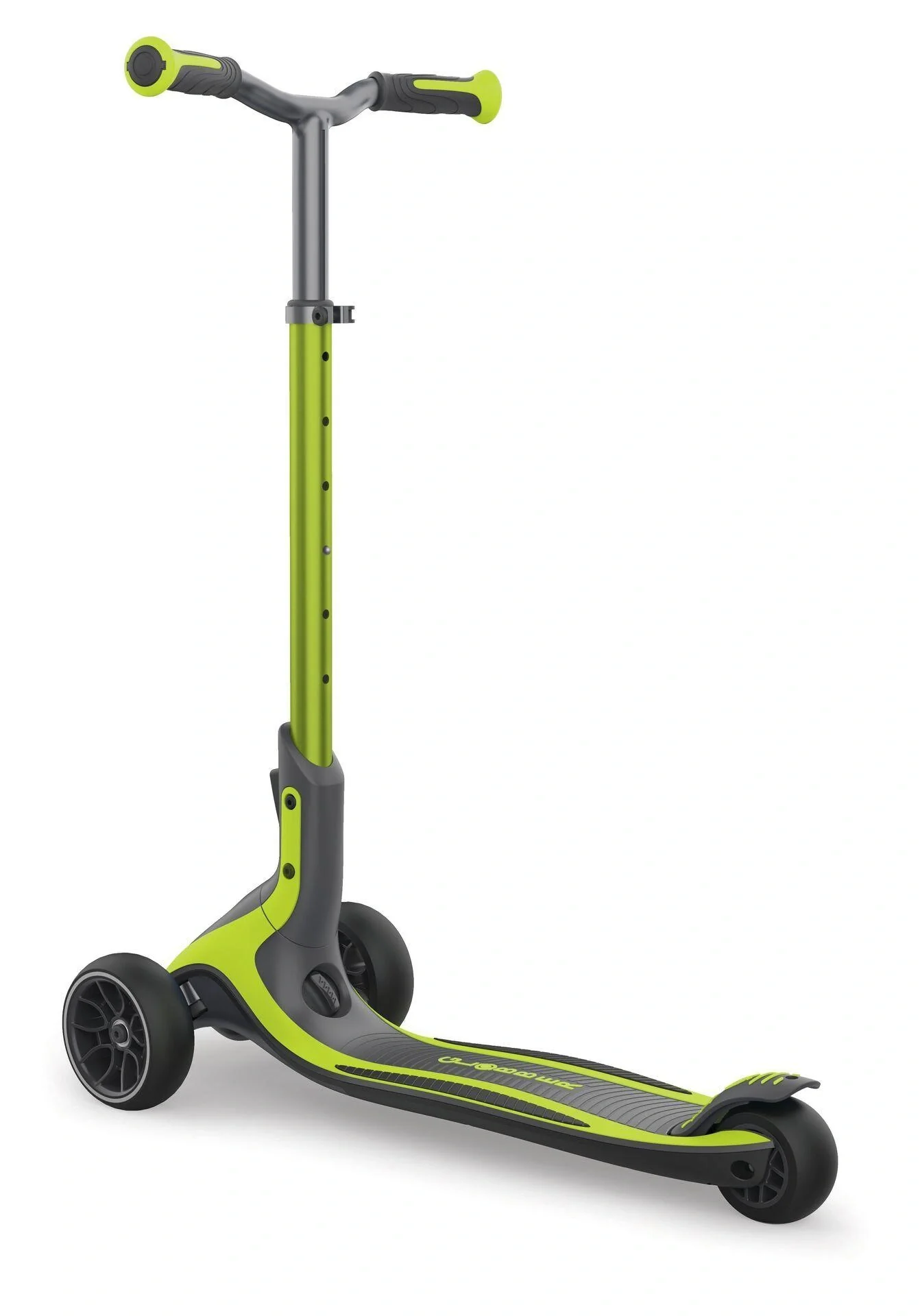 ULTIMUM   Tretroller Kinder Erwachsene, 125/90 mm extra breit, ABEC 7, 3-rädrig, höhenverstellbar, lime grün - 11