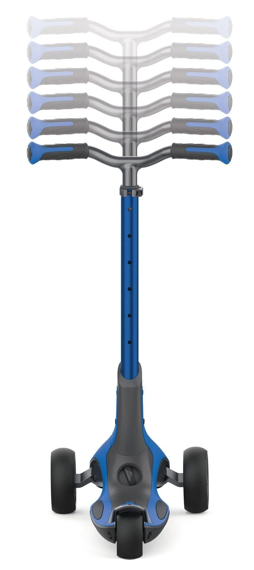 ULTIMUM Tretroller Kinder Erwachsene, 125/90 mm extra breit, ABEC 7, 3-rädrig, höhenverstellbar, dunkelblau - 12