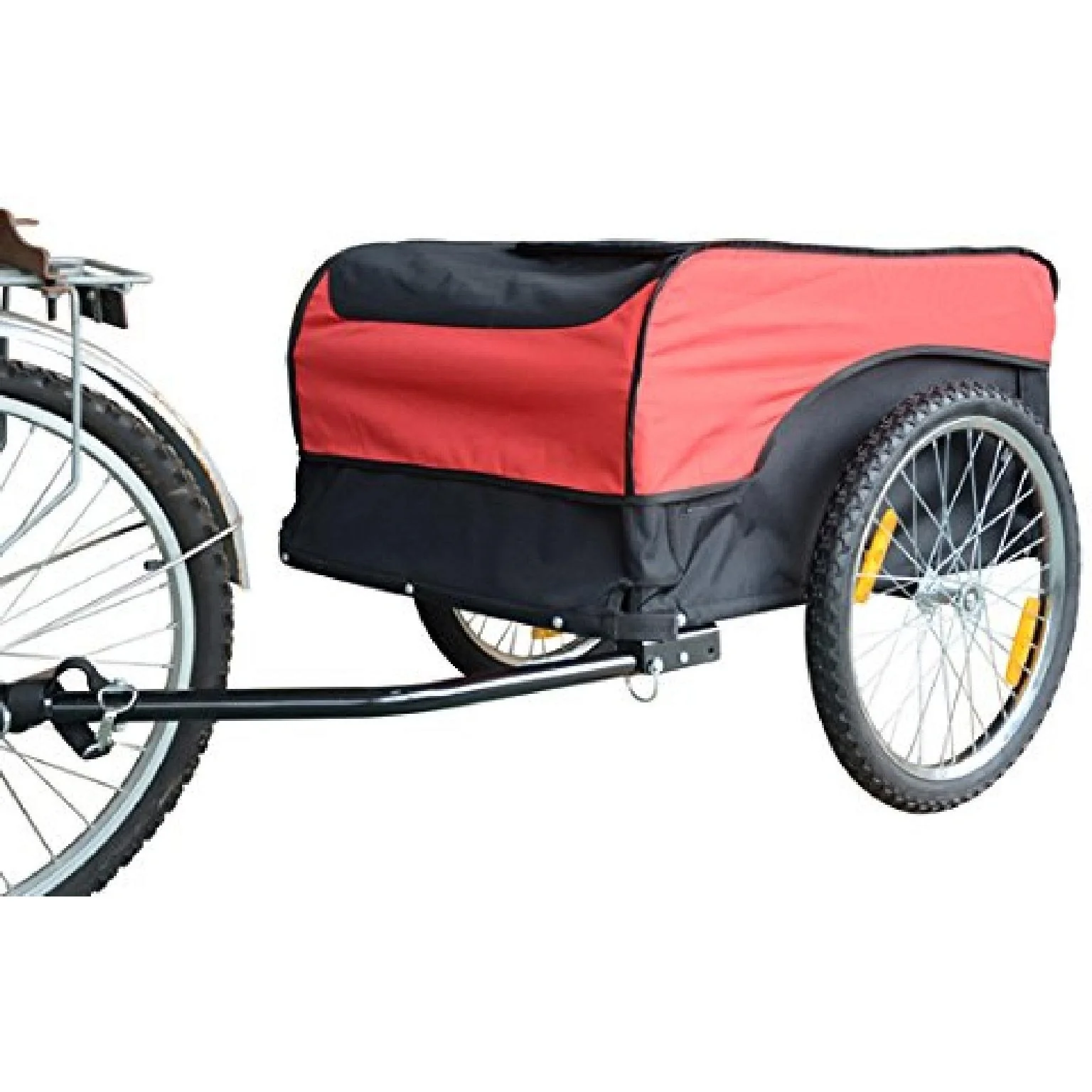 Fahrradanhänger Lastenanhänger Rot/Schwarz - 6