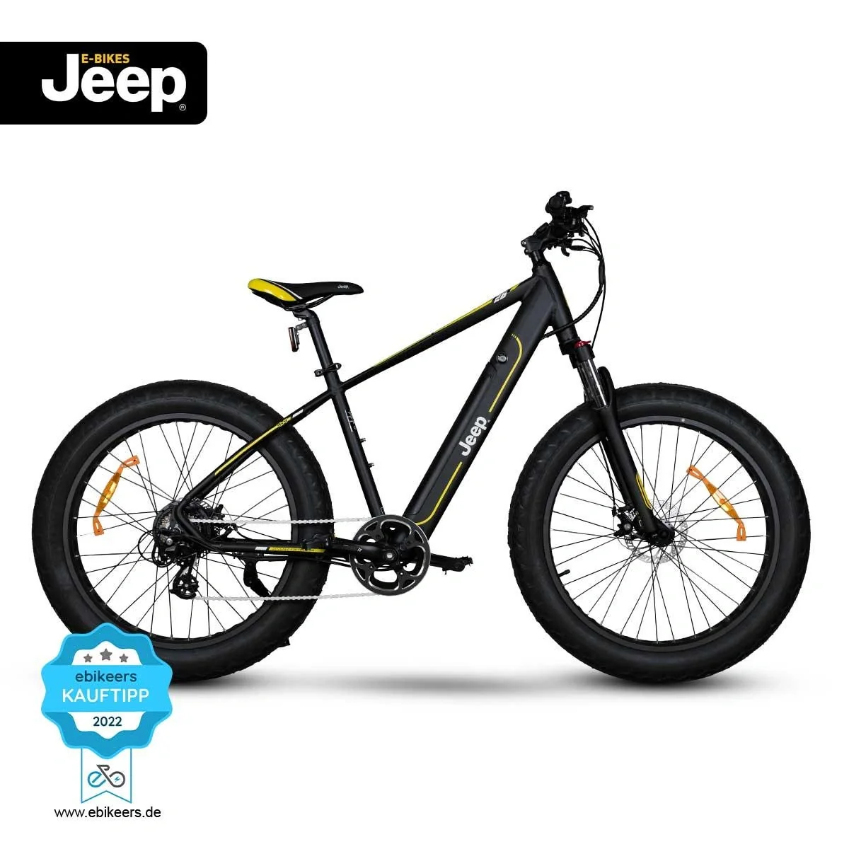 Unisex Mountain FAT E-Bike, 26 Zoll, Rahmengröße 48 cm, 7-Gang Kettenschaltung, black, MHFR 7100 - 3