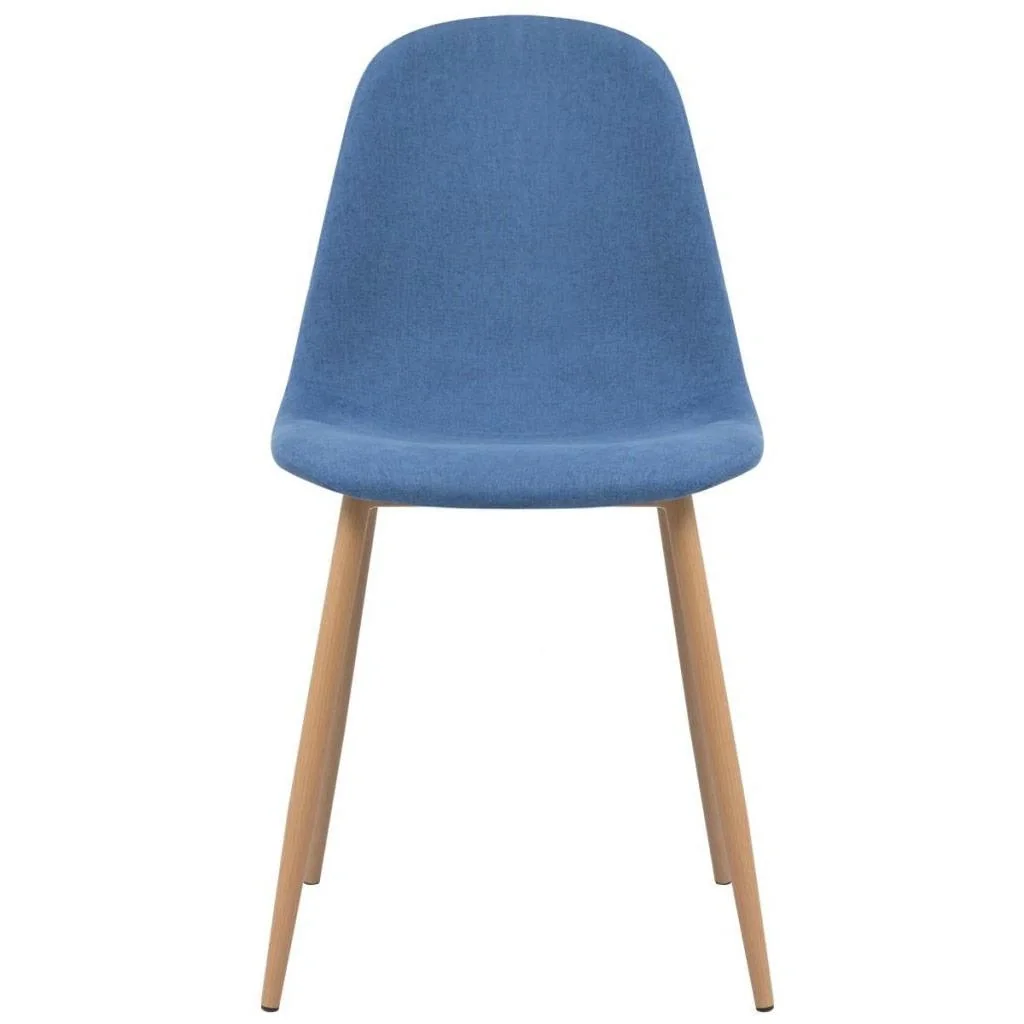 Esszimmerstühle 2 Stück Stoff blau - 1