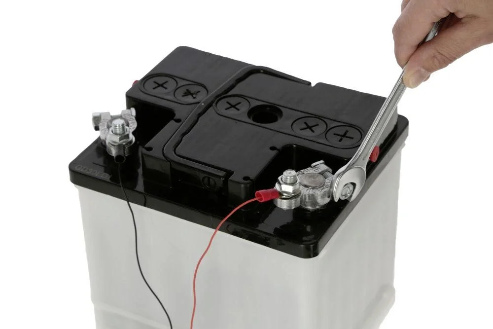 Anschlusskabel für Auto-/Weidezaunbatterie, 3 m lang - 5
