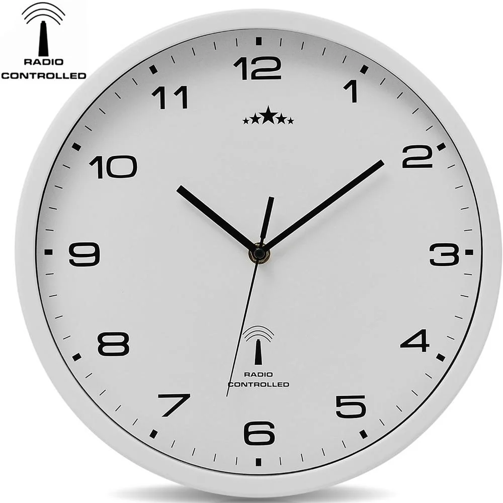 Wanduhr Radio Ø 31cm - weiß - 4