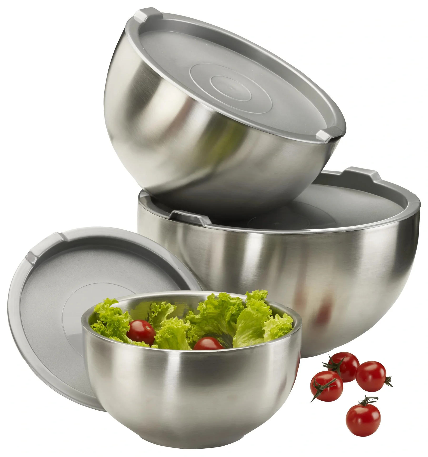 Thermoschüssel Set, 6-teilig, je 1 Schüssel + Deckel 1,25, 2,5 + 4,2 l - 3