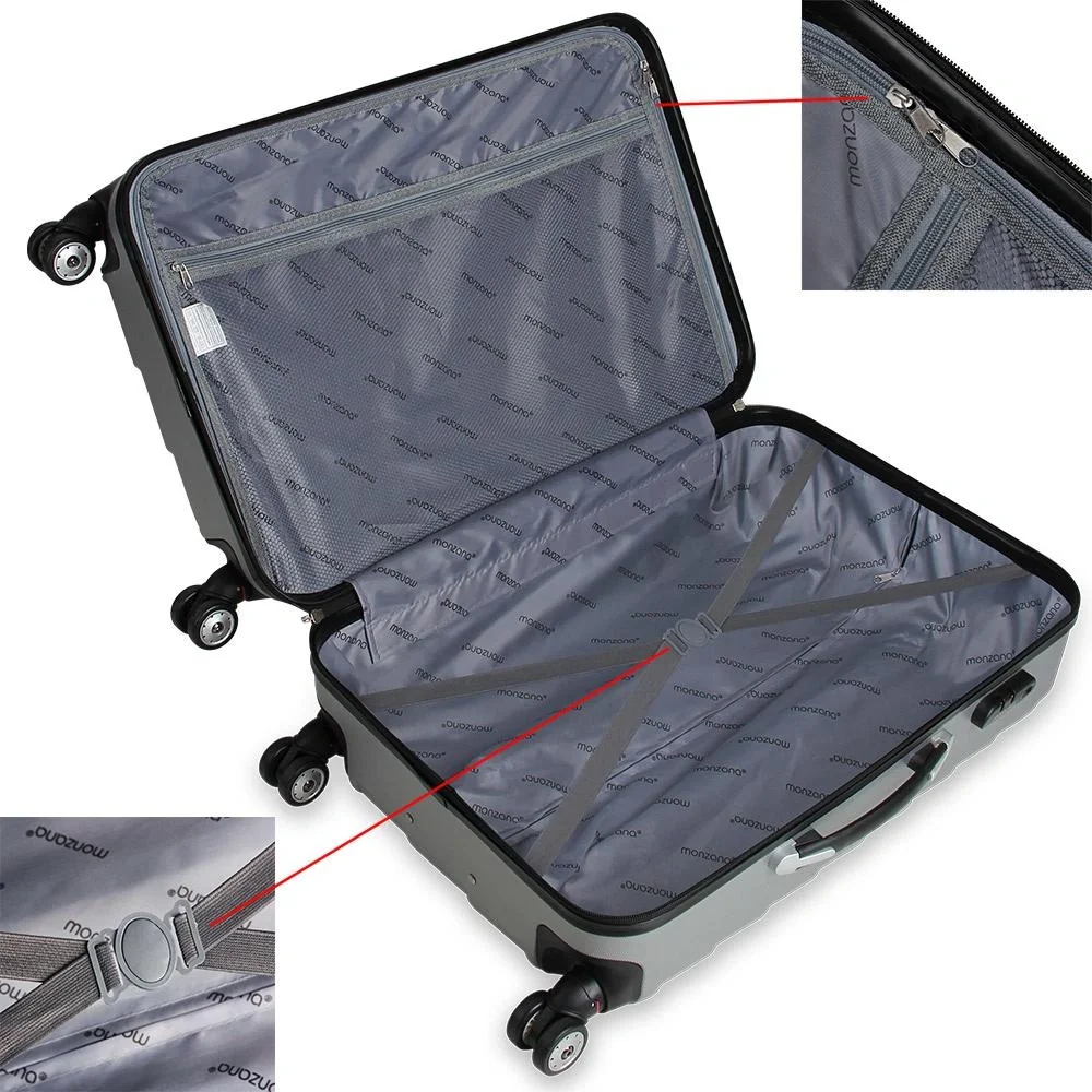 Kofferset Hartschale 3 Stück silber M/L/XL - 10