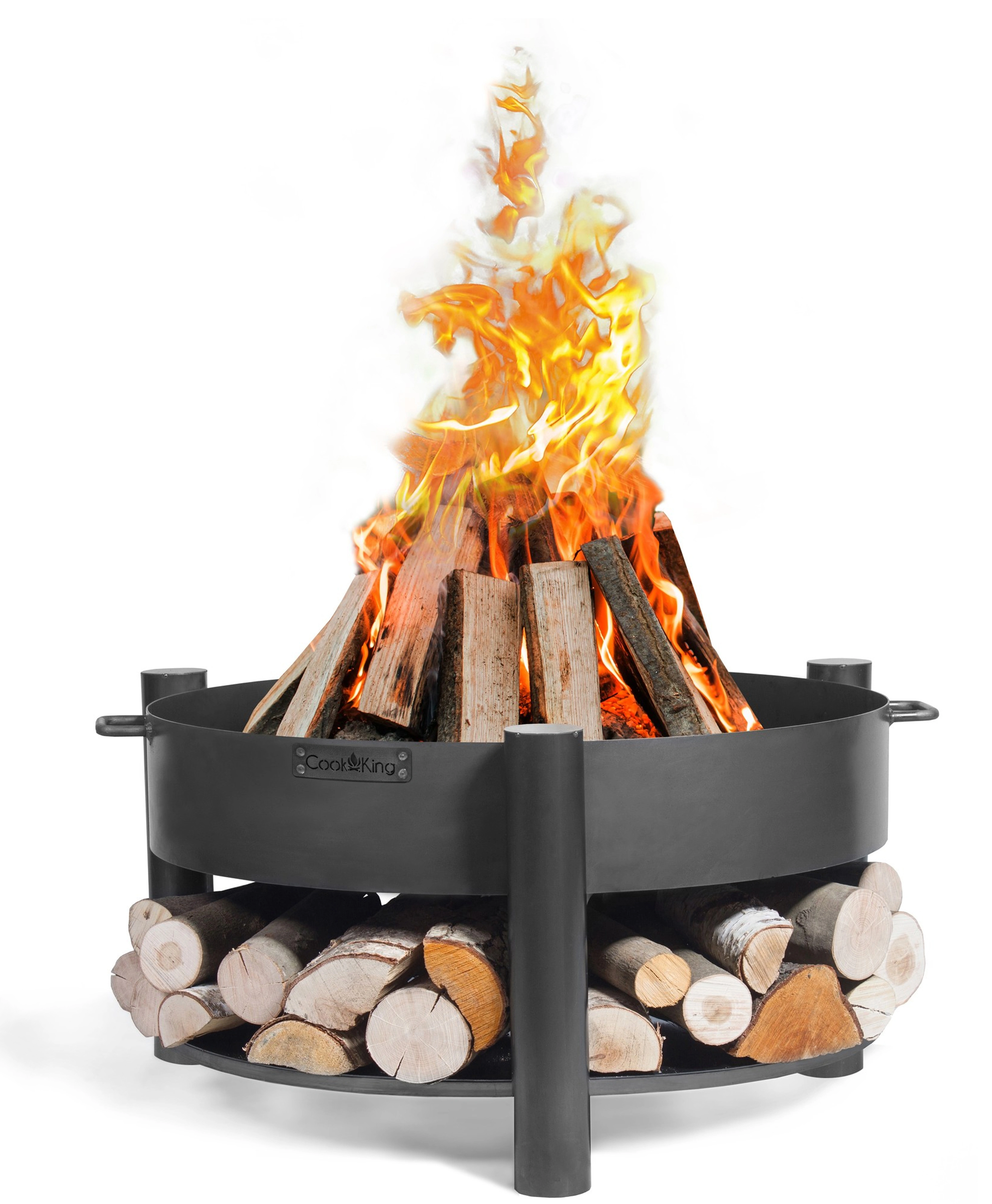Feuerschale Montana 80, inklusive Holzlager - 4
