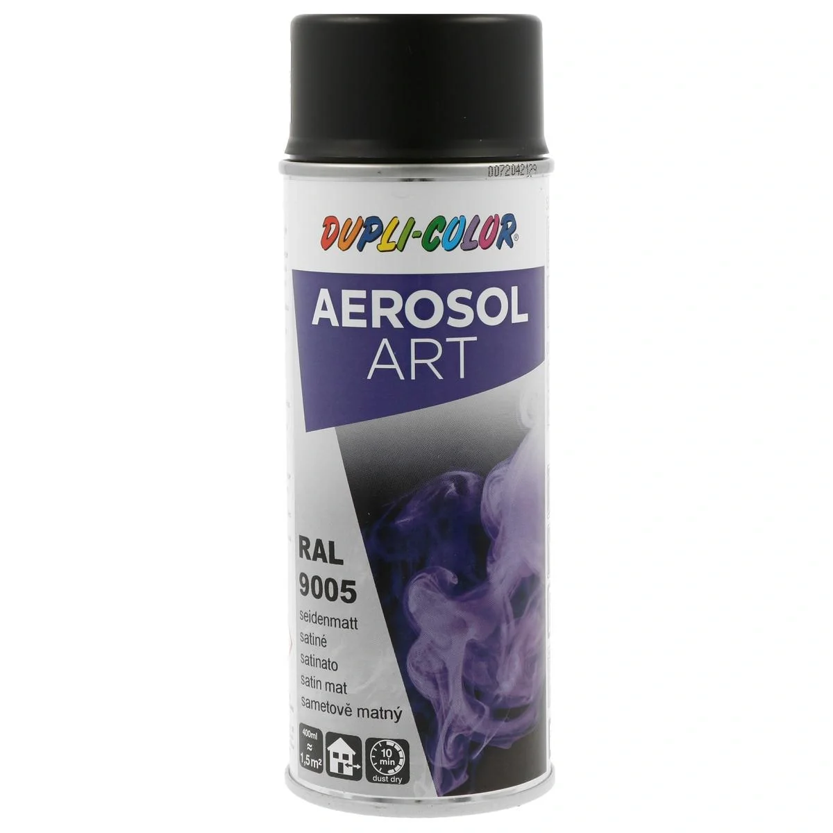 Sprühdose "Aerosol Art", RAL 9005, Tiefschwarz, seidenmatt, 400 ml - 1
