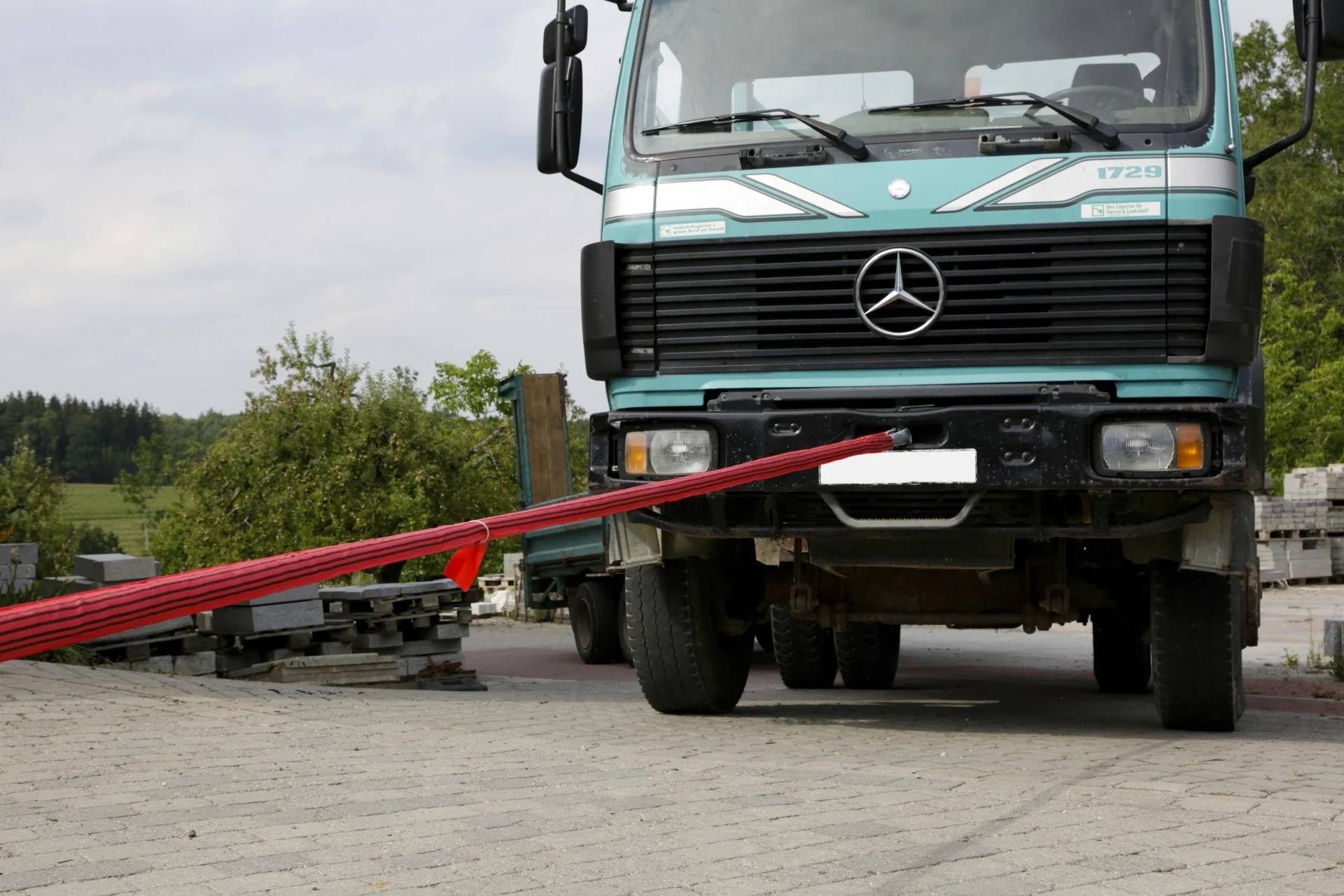 Abschleppschlinge, 35 t, 4 m, rot - 8