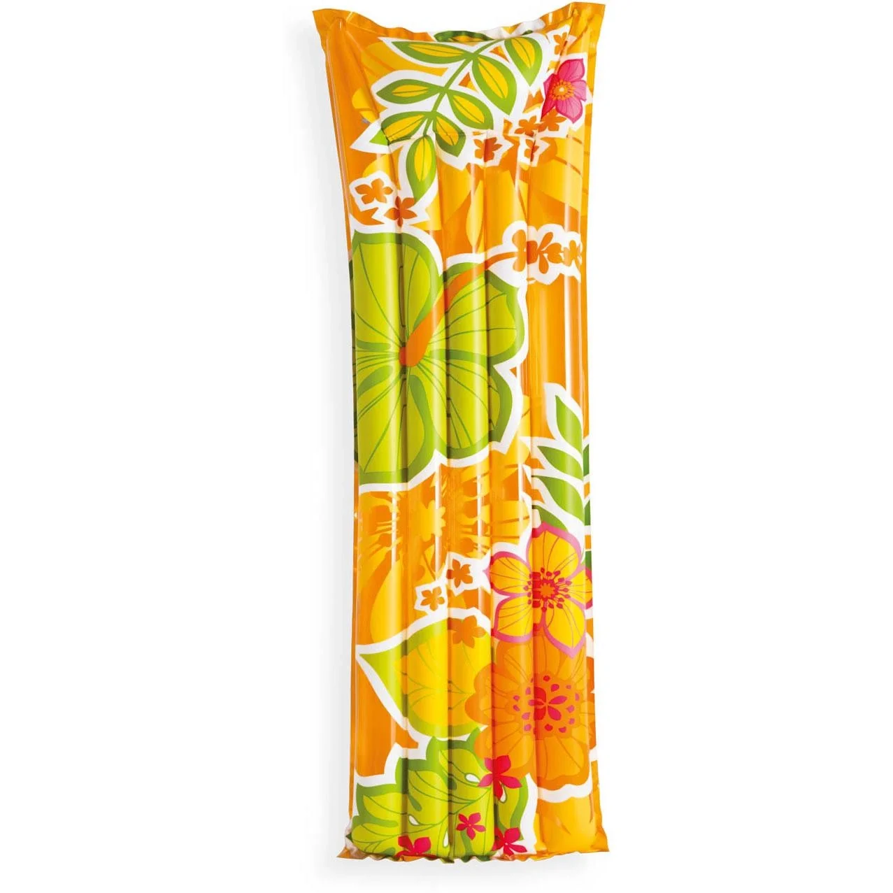 Strand Luftmatratzen mit trendigem Blumendruck orange - 1