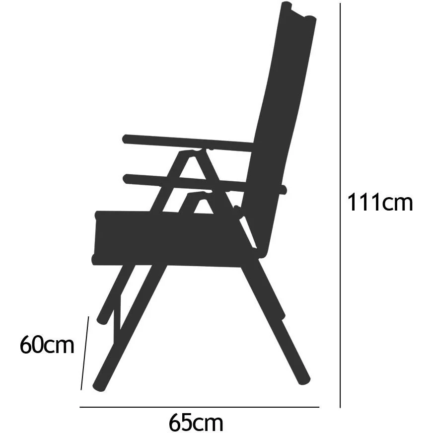 Aluminium-Gartenset Bern 6+1 Mattglas silber- Set - 8