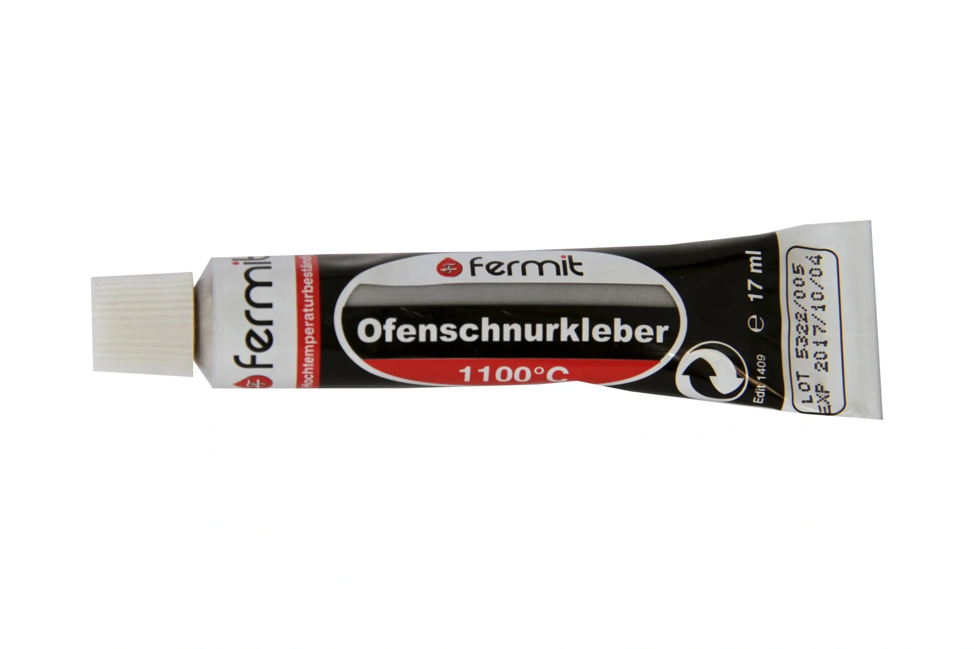 Hochtemperaturkleber für Kaminöfen und Schamottsteine, Inhalt 17 ml - 1