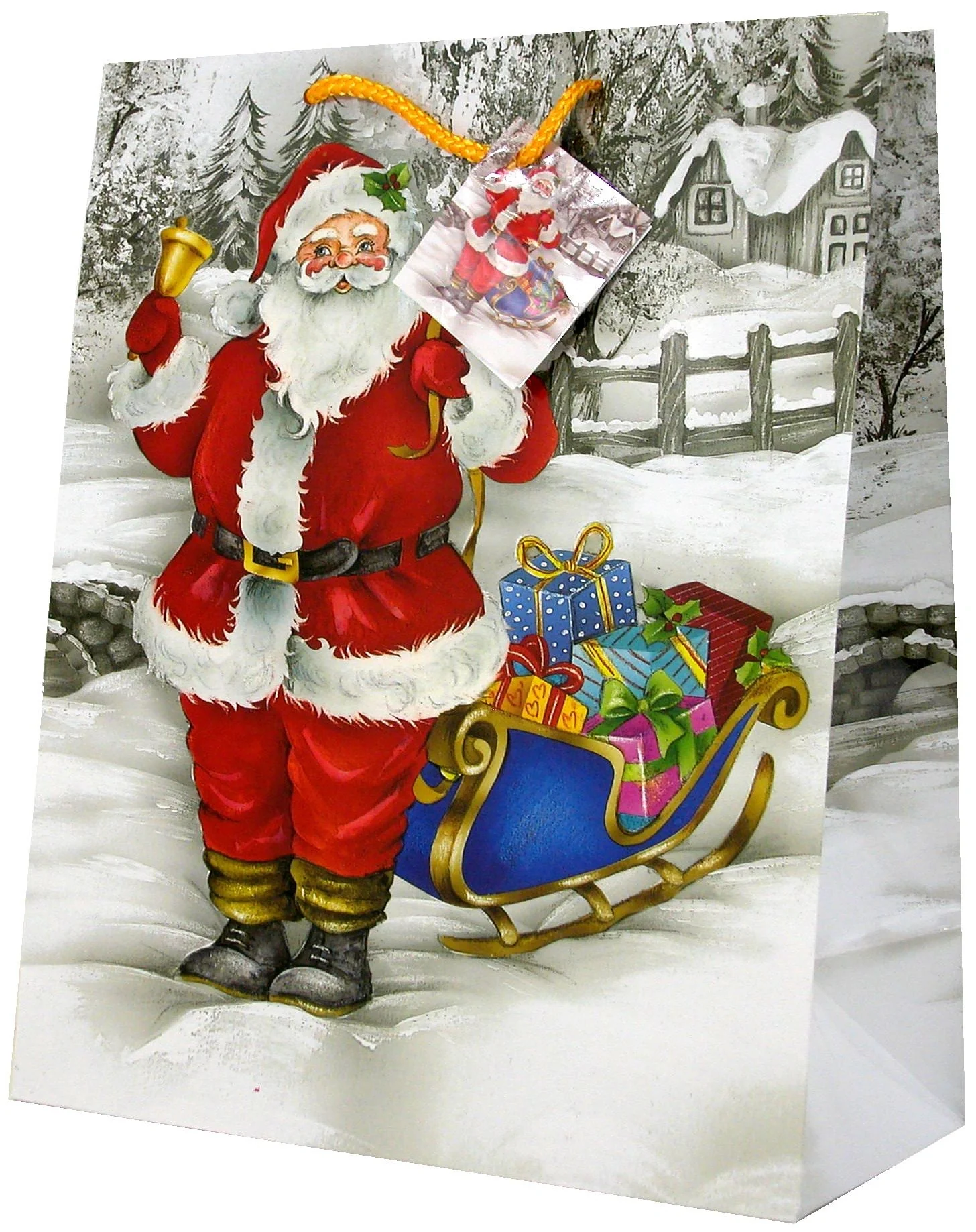 Geschenktüten "Weihnachtsmann", 5 Stück - 5