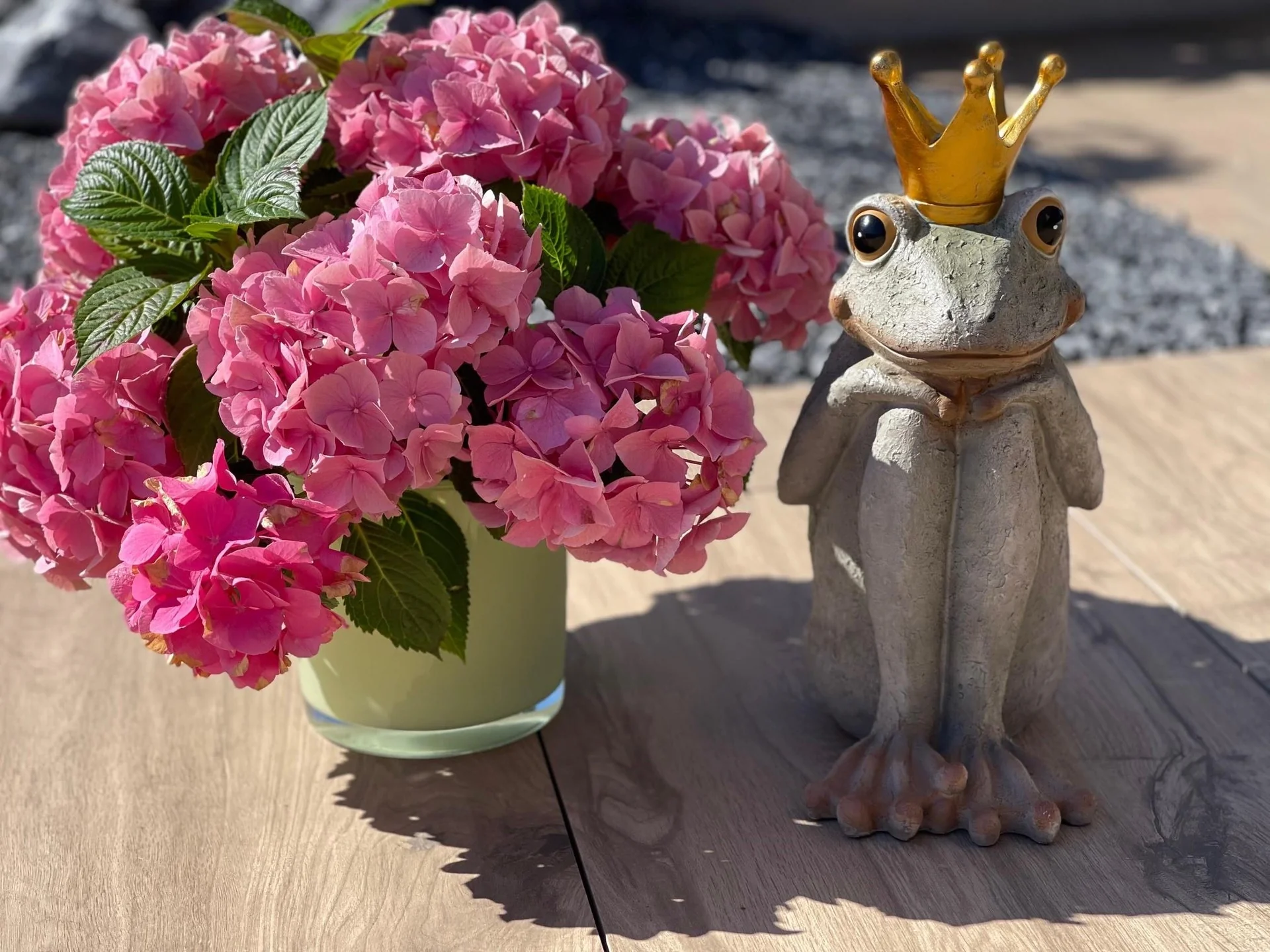 Froschkönig Gartenzwerg aus Polyresin - 2