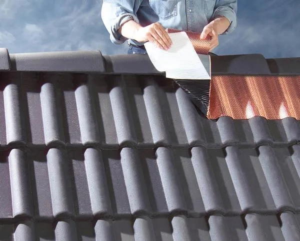 Dach-Reinigungsband, 5 Meter Rolle, Strukturiertes Kupferband. - 11