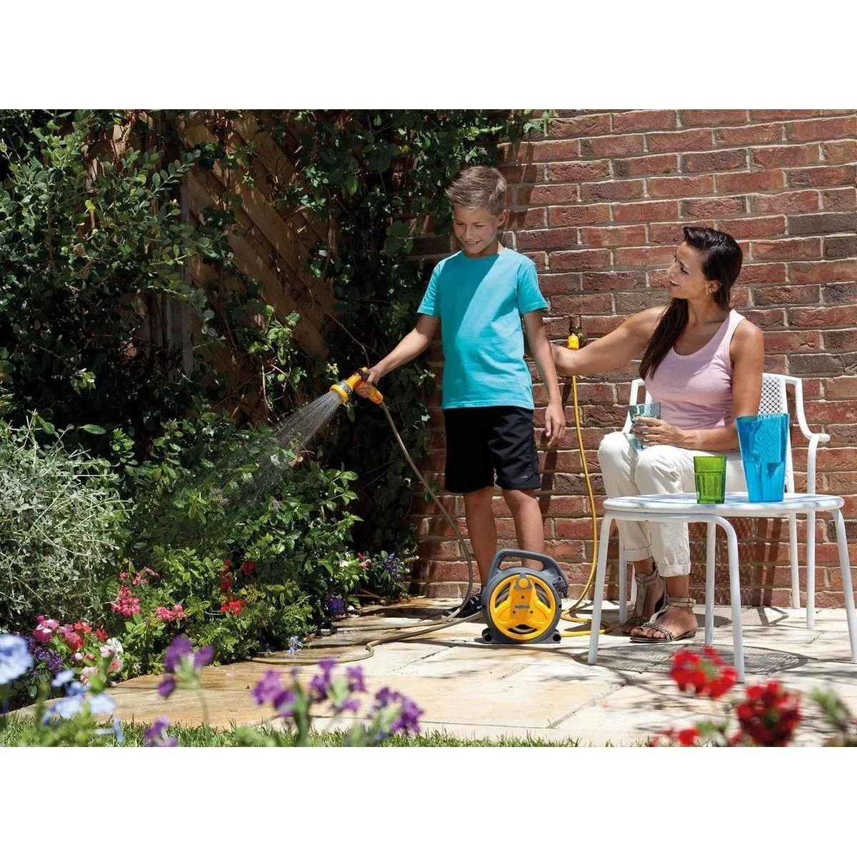 Pico Reel Schlauchbox mit 10 m Schlauch und Spritzpistole - Leichtgewicht - 7