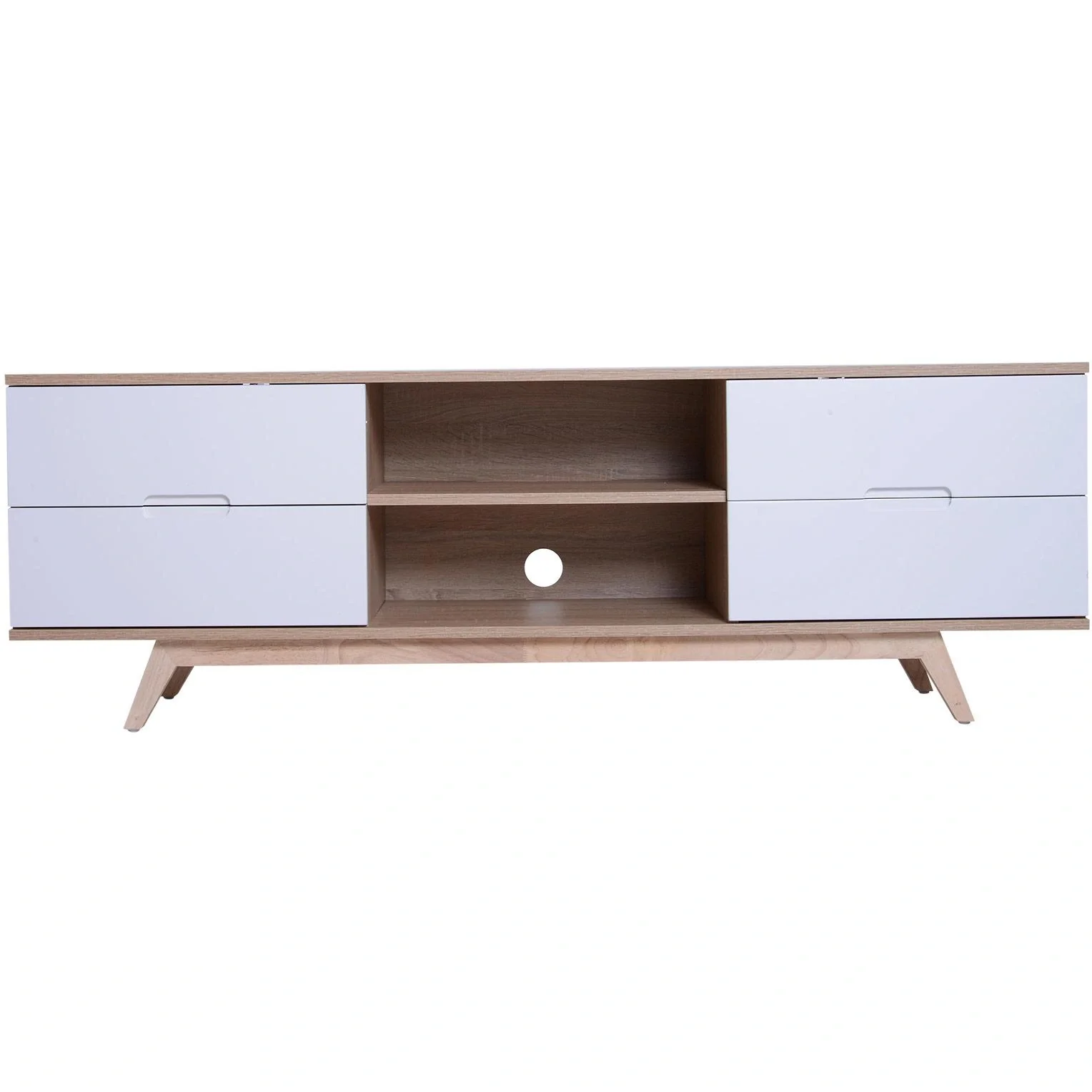 Fernsehtisch Fernsehschrank TV-Board Lowboard TV-Schrank Unterschrank 4 x Schublade 2 x Ablage 150 x 40 x 50 cm - 9