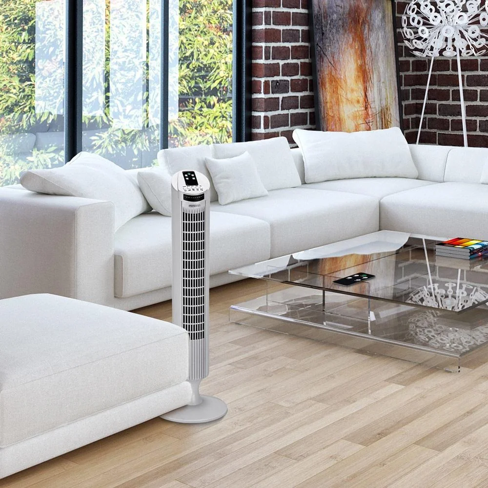 Turmventilator mit Fernbedienung, Turbofuncite & Aromabox weiß - 5