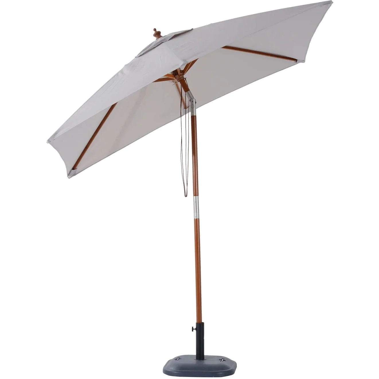 Sonnenschirm Gartenschirm Balkonschirm knickbar Grau - 4