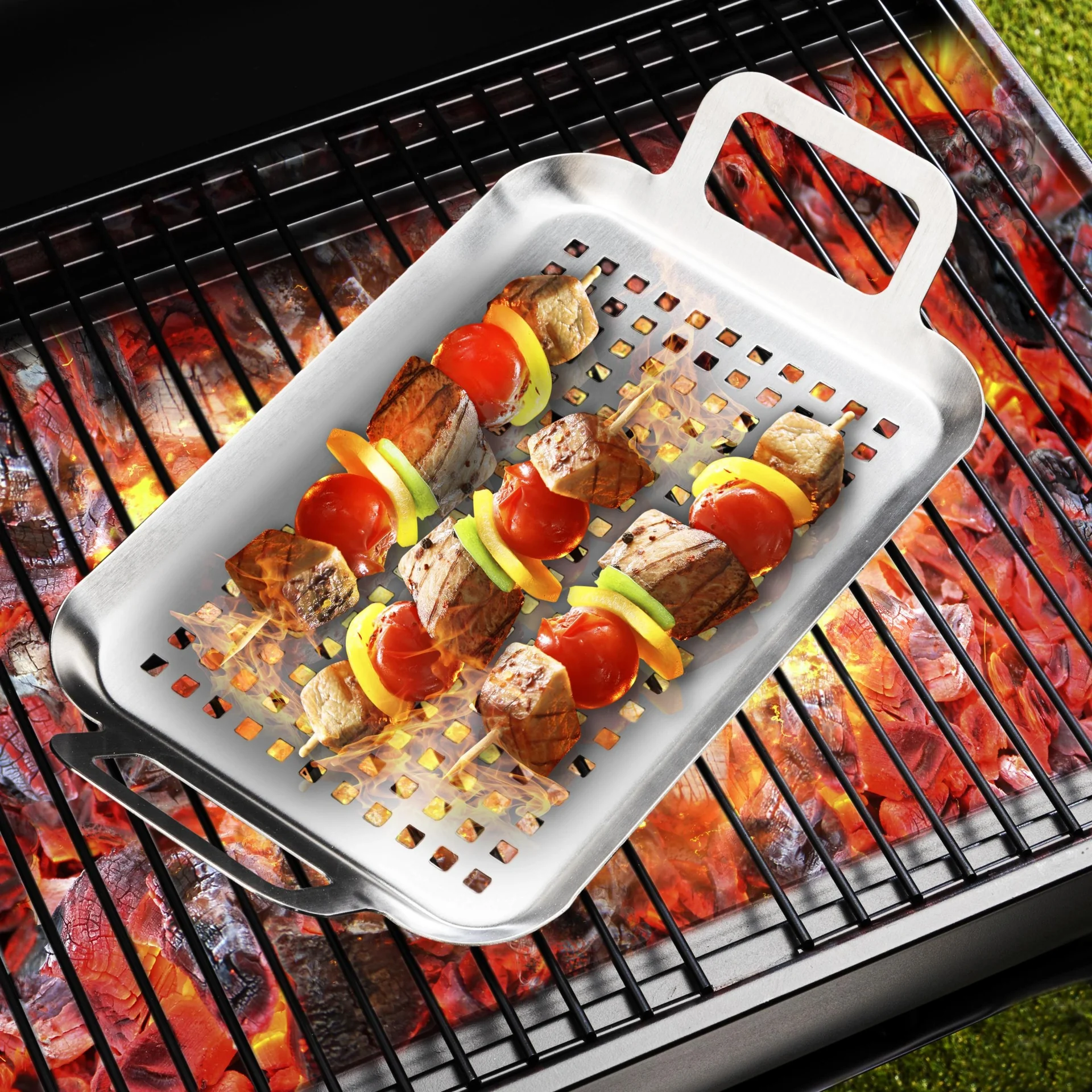 Grillplatte Edelstahl - 2