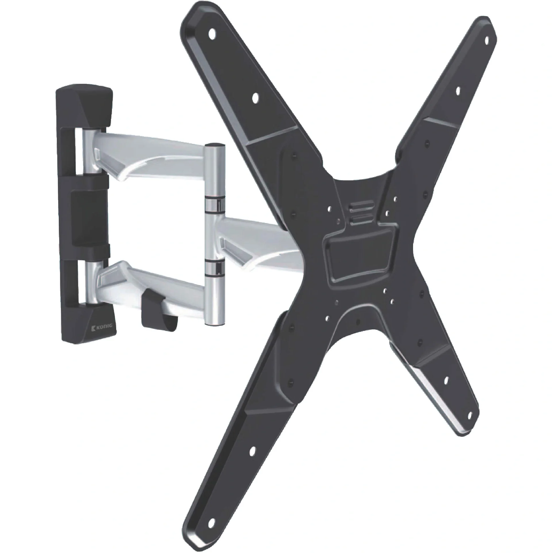 TV-Wandhalterung vollbeweglich 26 - 42 " 30 kg Silber/Schwarz - 1