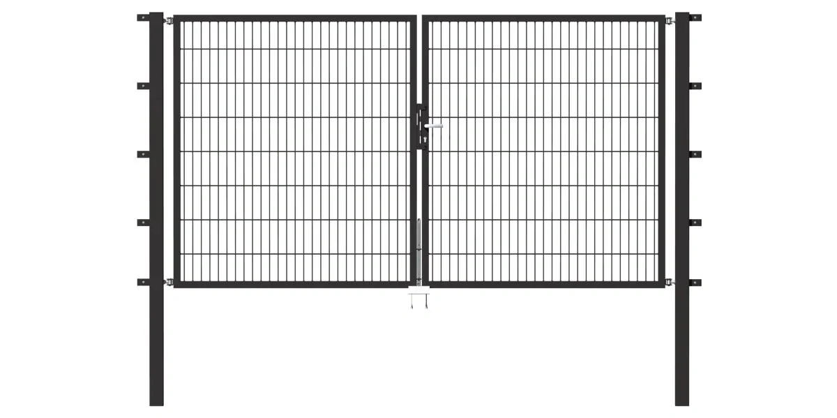 Doppeltor Flexo mit Zubehör, anthrazit, Breite 200 cm, Höhe 200 cm, PF: 60x60 cm - 3