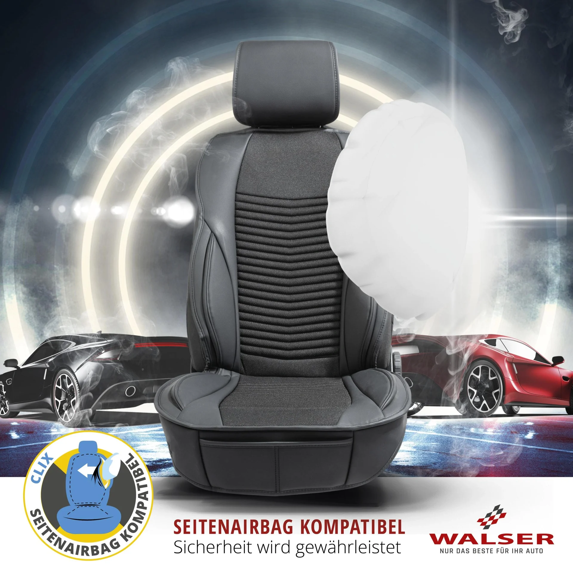 PKW Sitzauflage Max, Auto-Sitzaufleger schwarz - 6