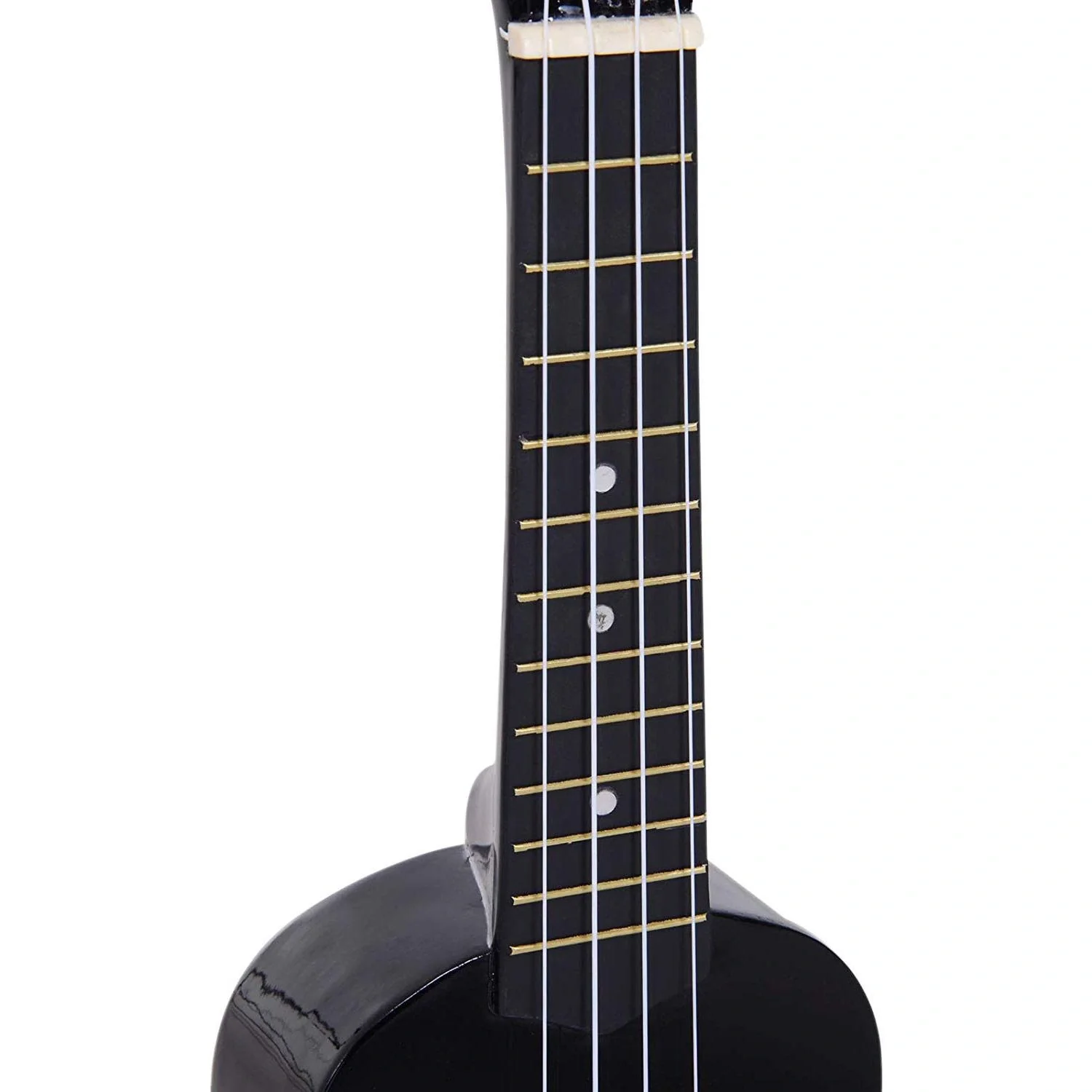 Ukulele Saiteninstrument Anfänger Nylonsaiten Birkenholz Schwarz 53 x 17,5 x 6,2 cm - 8