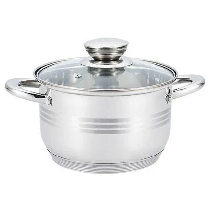 Töpfe und Pfannen - 12 Stück - Mit Untersetzern und Deckeln - Marmorbratpfanne - Bratpfanne - Schmorpfanne - Silber - 9