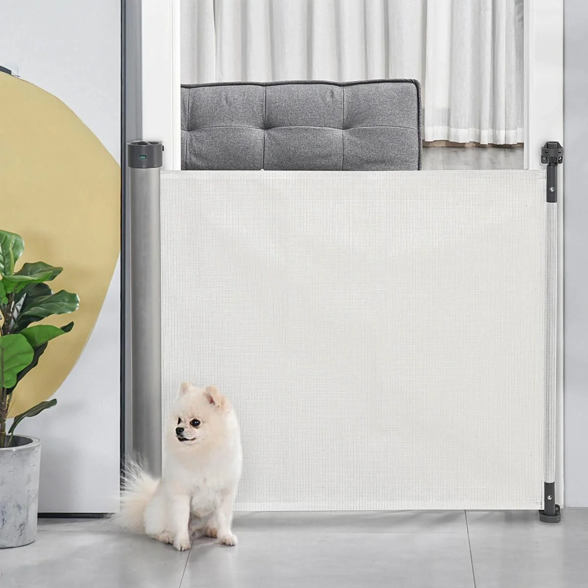 Treppenschutzgitter Ausziehbar 0-140 cm Hunde Türschutzgitter Roll Treppenschutz Türschutz Türschutzgitter ausziehbar Tr - 4