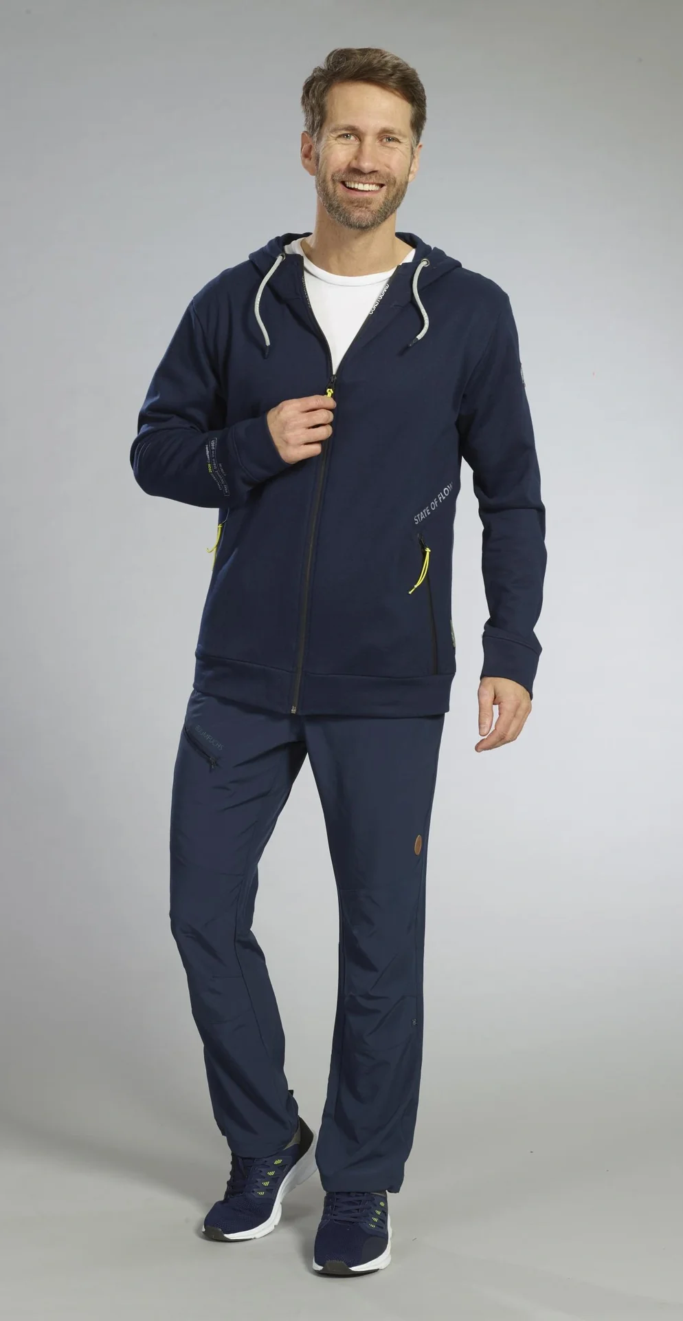Sweatjacke, Farbe marine, Gr.L - 5