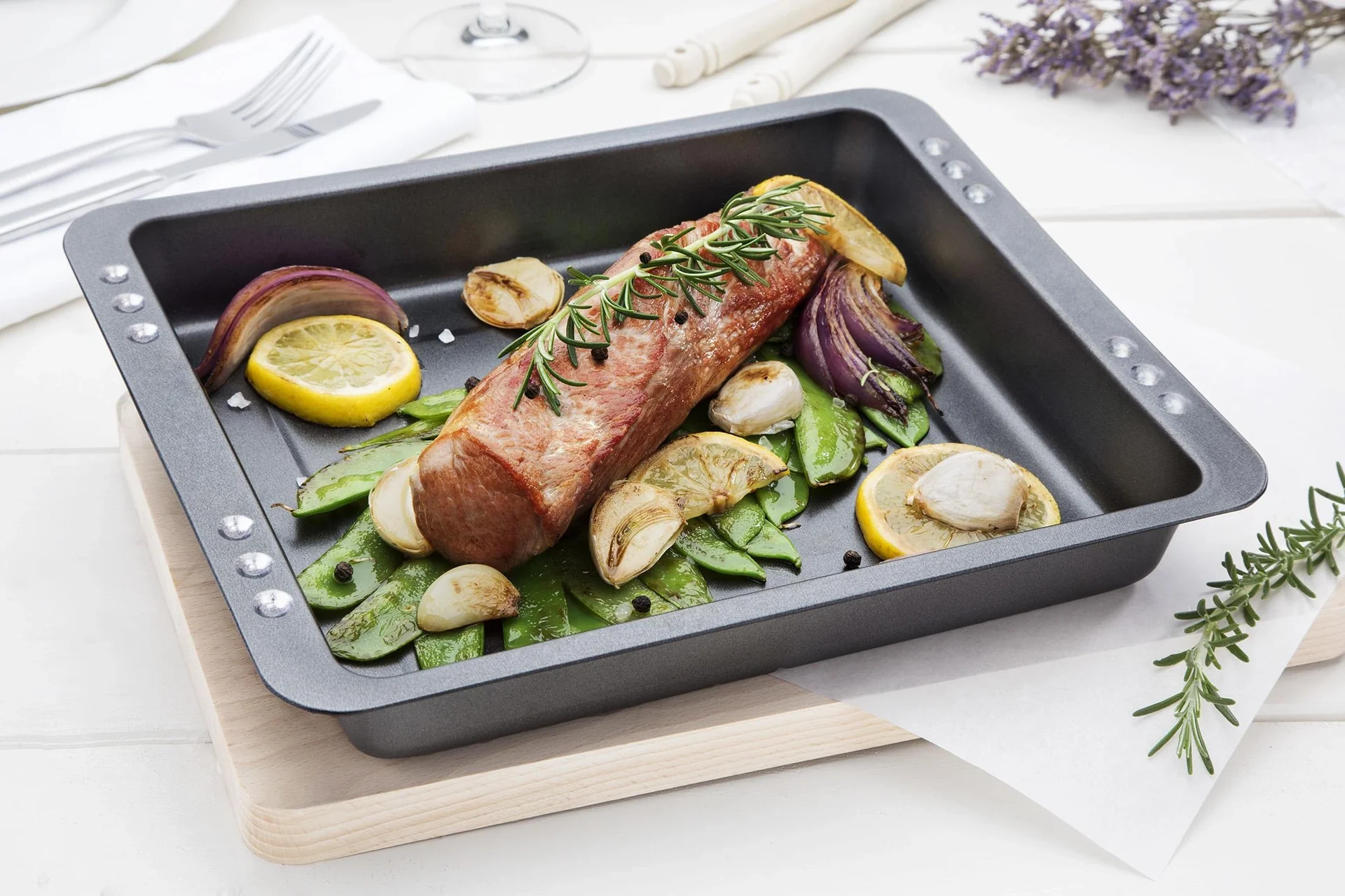 Kombi-Bräterset Easy Oven, 4-tlg. inklusive Pfannenwender und Rezeptbuch - 7