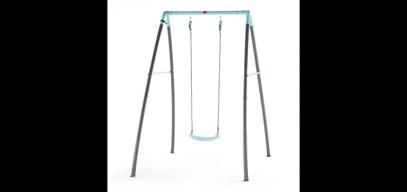 Premium Metall Schaukel mit Nebelsprühfunktion, Outdoor-Einzelschaukel für Kinder, Schaukelseile höhenverstellbar - 5
