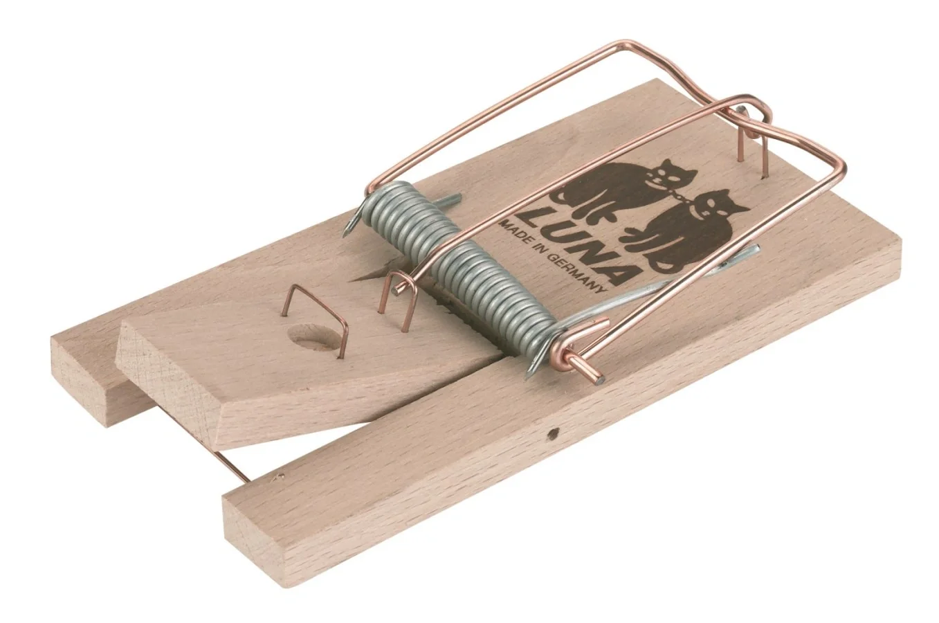 Rattenfalle Luna im SB-Pack, mit Holzauslöser - 1
