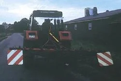 Warntafel, 423 x 423 mm, rechtsabweisend - 2